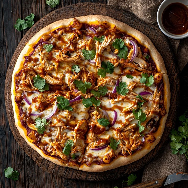 Loaded Chicken Pizza