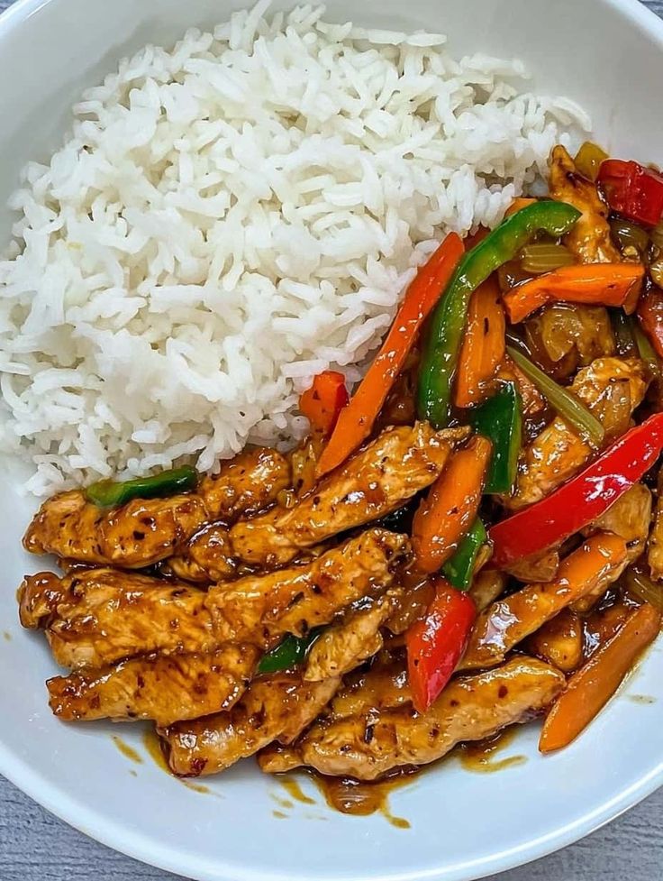 Rice Bowl with Strips
